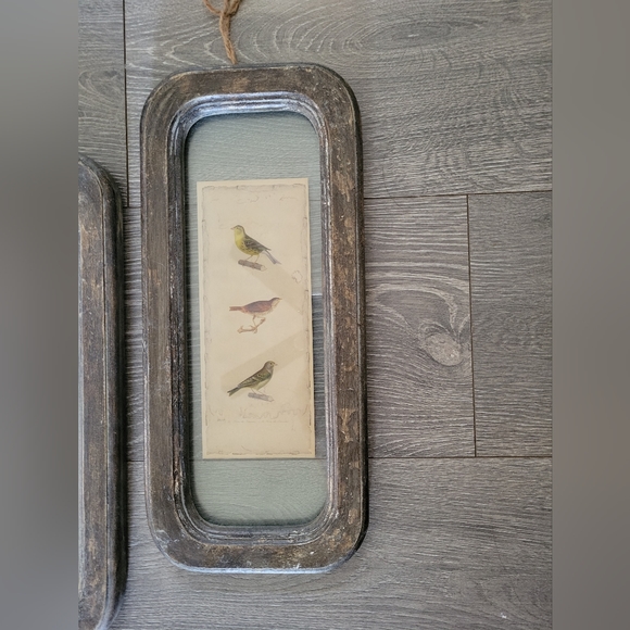 Creative Co-op Home Decor Bird Print 14x 6.5 Antiqued Frame - Picture 6 of 6